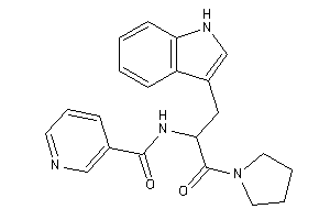 Image of N-[1-(1H-indol-3-ylmethyl)-2-keto-2-pyrrolidino-ethyl]nicotinamide