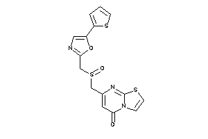 Image of 7-[[5-(2-thienyl)oxazol-2-yl]methylsulfinylmethyl]thiazolo[3,2-a]pyrimidin-5-one