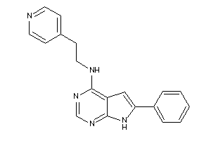 (6-phenyl-7H-pyrrolo[2,3-d]pyrimidin-4-yl)-[2-(4-pyridyl)ethyl]amine