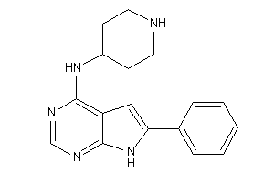 (6-phenyl-7H-pyrrolo[2,3-d]pyrimidin-4-yl)-(4-piperidyl)amine