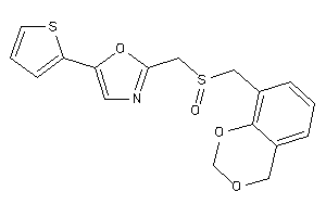 2-(4H-1,3-benzodioxin-8-ylmethylsulfinylmethyl)-5-(2-thienyl)oxazole