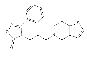 4-[3-(6,7-dihydro-4H-thieno[3,2-c]pyridin-5-yl)propyl]-3-phenyl-1,2,4-oxadiazol-5-one