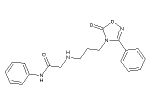 Image of 2-[3-(5-keto-3-phenyl-1,2,4-oxadiazol-4-yl)propylamino]-N-phenyl-acetamide