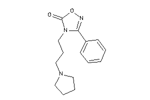 Image of 3-phenyl-4-(3-pyrrolidinopropyl)-1,2,4-oxadiazol-5-one