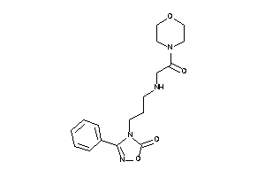 4-[3-[(2-keto-2-morpholino-ethyl)amino]propyl]-3-phenyl-1,2,4-oxadiazol-5-one