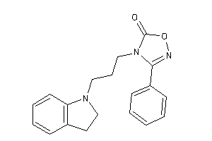 4-(3-indolin-1-ylpropyl)-3-phenyl-1,2,4-oxadiazol-5-one
