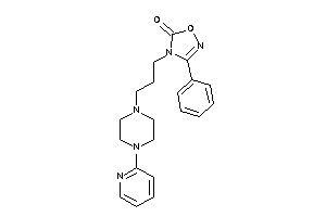 3-phenyl-4-[3-[4-(2-pyridyl)piperazino]propyl]-1,2,4-oxadiazol-5-one