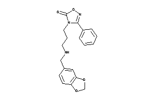 Image of 3-phenyl-4-[3-(piperonylamino)propyl]-1,2,4-oxadiazol-5-one