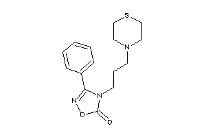 3-phenyl-4-(3-thiomorpholinopropyl)-1,2,4-oxadiazol-5-one