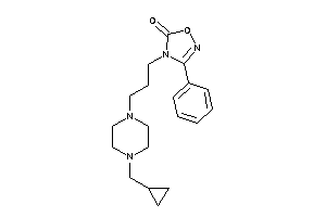 4-[3-[4-(cyclopropylmethyl)piperazino]propyl]-3-phenyl-1,2,4-oxadiazol-5-one