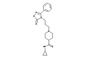 N-cyclopropyl-1-[3-(5-keto-3-phenyl-1,2,4-oxadiazol-4-yl)propyl]isonipecotamide