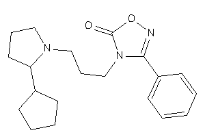 4-[3-(2-cyclopentylpyrrolidino)propyl]-3-phenyl-1,2,4-oxadiazol-5-one