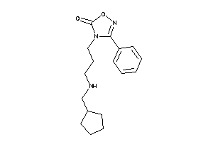 Image of 4-[3-(cyclopentylmethylamino)propyl]-3-phenyl-1,2,4-oxadiazol-5-one
