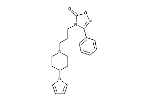 3-phenyl-4-[3-(4-pyrrol-1-ylpiperidino)propyl]-1,2,4-oxadiazol-5-one