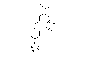 3-phenyl-4-[3-[4-(1,2,4-triazol-1-yl)piperidino]propyl]-1,2,4-oxadiazol-5-one