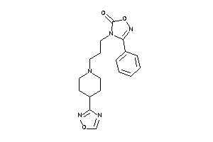 4-[3-[4-(1,2,4-oxadiazol-3-yl)piperidino]propyl]-3-phenyl-1,2,4-oxadiazol-5-one