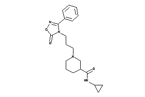 N-cyclopropyl-1-[3-(5-keto-3-phenyl-1,2,4-oxadiazol-4-yl)propyl]nipecotamide