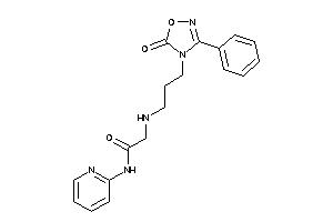 Image of 2-[3-(5-keto-3-phenyl-1,2,4-oxadiazol-4-yl)propylamino]-N-(2-pyridyl)acetamide
