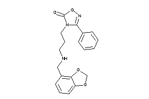 Image of 4-[3-(1,3-benzodioxol-4-ylmethylamino)propyl]-3-phenyl-1,2,4-oxadiazol-5-one