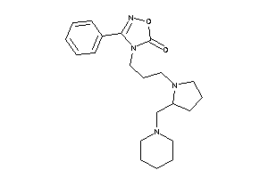 3-phenyl-4-[3-[2-(piperidinomethyl)pyrrolidino]propyl]-1,2,4-oxadiazol-5-one