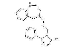 3-phenyl-4-[3-(1,2,3,5-tetrahydro-1,4-benzodiazepin-4-yl)propyl]-1,2,4-oxadiazol-5-one