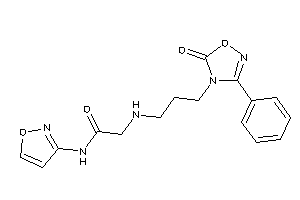 N-isoxazol-3-yl-2-[3-(5-keto-3-phenyl-1,2,4-oxadiazol-4-yl)propylamino]acetamide
