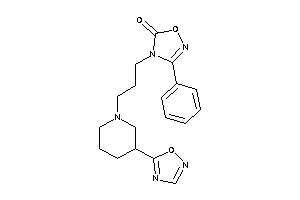 4-[3-[3-(1,2,4-oxadiazol-5-yl)piperidino]propyl]-3-phenyl-1,2,4-oxadiazol-5-one