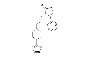 4-[3-[4-(1,2,4-oxadiazol-5-yl)piperidino]propyl]-3-phenyl-1,2,4-oxadiazol-5-one