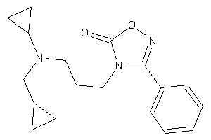 4-[3-[cyclopropyl(cyclopropylmethyl)amino]propyl]-3-phenyl-1,2,4-oxadiazol-5-one