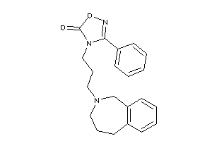 Image of 3-phenyl-4-[3-(1,3,4,5-tetrahydro-2-benzazepin-2-yl)propyl]-1,2,4-oxadiazol-5-one