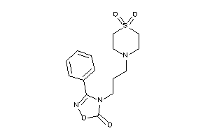 Image of 4-[3-(1,1-diketo-1,4-thiazinan-4-yl)propyl]-3-phenyl-1,2,4-oxadiazol-5-one