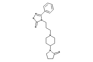 4-[3-[4-(2-ketopyrrolidino)piperidino]propyl]-3-phenyl-1,2,4-oxadiazol-5-one