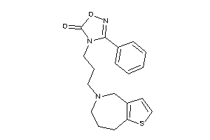 3-phenyl-4-[3-(4,6,7,8-tetrahydrothieno[3,2-c]azepin-5-yl)propyl]-1,2,4-oxadiazol-5-one