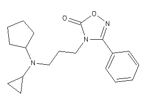 4-[3-[cyclopentyl(cyclopropyl)amino]propyl]-3-phenyl-1,2,4-oxadiazol-5-one