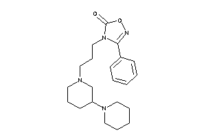 3-phenyl-4-[3-(3-piperidinopiperidino)propyl]-1,2,4-oxadiazol-5-one