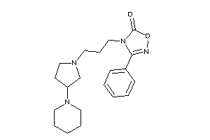 3-phenyl-4-[3-(3-piperidinopyrrolidino)propyl]-1,2,4-oxadiazol-5-one