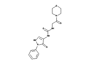 1-(2-keto-2-morpholino-ethyl)-3-(5-keto-1-phenyl-3-pyrazolin-4-yl)urea