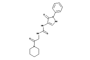 1-(5-keto-1-phenyl-3-pyrazolin-4-yl)-3-(2-keto-2-piperidino-ethyl)urea