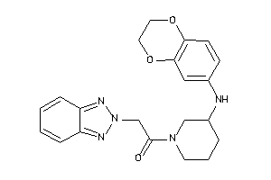 2-(benzotriazol-2-yl)-1-[3-(2,3-dihydro-1,4-benzodioxin-6-ylamino)piperidino]ethanone