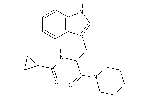 N-[1-(1H-indol-3-ylmethyl)-2-keto-2-piperidino-ethyl]cyclopropanecarboxamide