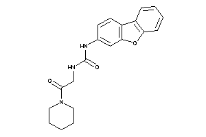 1-dibenzofuran-3-yl-3-(2-keto-2-piperidino-ethyl)urea