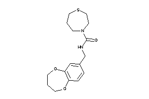 N-(3,4-dihydro-2H-1,5-benzodioxepin-7-ylmethyl)-1,4-thiazepane-4-carboxamide