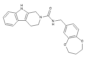 N-(3,4-dihydro-2H-1,5-benzodioxepin-7-ylmethyl)-1,3,4,9-tetrahydro-$b-carboline-2-carboxamide