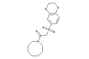 1-(azocan-1-yl)-2-(2,3-dihydro-1,4-benzodioxin-6-ylsulfonyl)ethanone