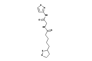 5-(dithiolan-3-yl)-N-[2-(isoxazol-3-ylamino)-2-keto-ethyl]valeramide