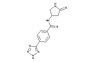 N-(5-ketopyrrolidin-3-yl)-4-(2H-tetrazol-5-yl)benzamide