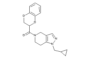 Image of [1-(cyclopropylmethyl)-6,7-dihydro-4H-pyrazolo[4,3-c]pyridin-5-yl]-(2,3-dihydro-1,4-benzodioxin-3-yl)methanone