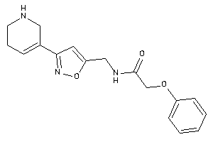 2-phenoxy-N-[[3-(1,2,3,6-tetrahydropyridin-5-yl)isoxazol-5-yl]methyl]acetamide