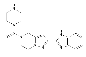 [2-(1H-benzimidazol-2-yl)-6,7-dihydro-4H-pyrazolo[1,5-a]pyrazin-5-yl]-piperazino-methanone