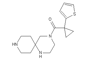 Image of [1-(2-thienyl)cyclopropyl]-(1,4,9-triazaspiro[5.5]undecan-4-yl)methanone